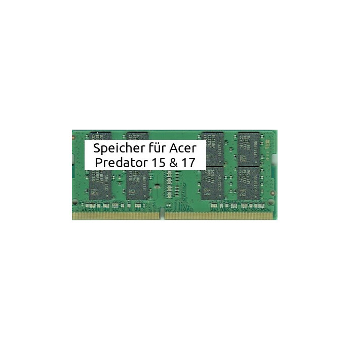 1x 16Gb DDR4 Ram 2133 Mhz Acer Predator 15 & 17