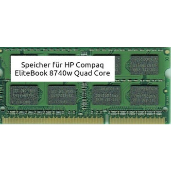 4GB RAM HP Compaq EliteBook 8740w Quad Core DDR3 8500
