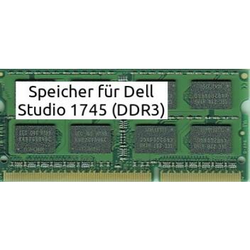 Speicher 4GB Dell Studio 1745 Notebook (DDR3) Ram