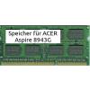 Speicher 8GB ACER Aspire 8943G Ram