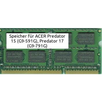 Speicher 8GB ACER Predator 15 (G9-591G), Predator 17...