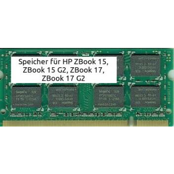 Speicher 8GB HP ZBook 15, ZBook 15 G2, ZBook 17, ZBook 17...