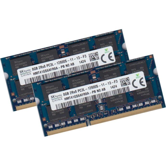 Hynix 16Gb 2x 8Gb Ram Speicher 1600 Mhz DDR3L Pc-12800s HMT41GS6AFR8A-PB, für Apple