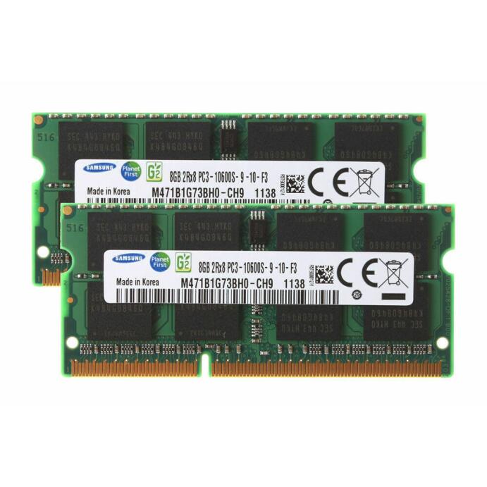 Samsung 16GB 2x 8Gb Ram Speicher 1333MHz 204Pin PC3  Notebook Apple Imac 2011