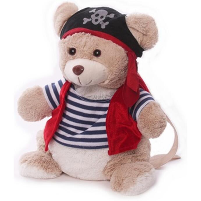 Kinderrucksack Tier-Rucksack Kindertasche im süßen Design Piratenbär