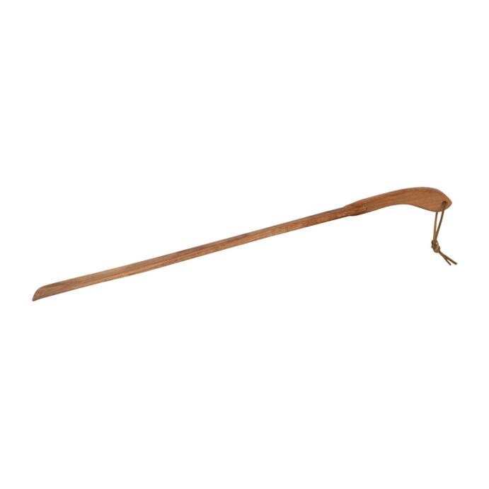 Redecker Schuhlöffel Schuhanzieher aus Eichenholz mit Lederband 63 cm