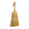 Redecker Reisstrohbrosse mit Holzgriff Besen kurzer Stiel 3-Naht 43cm