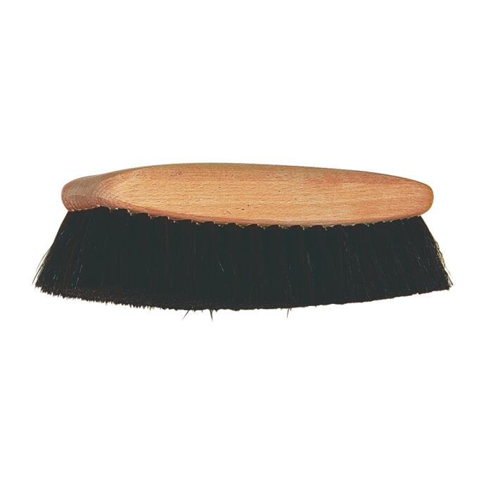 Redecker Schuh Luxus Glanzbürste dunkel aus Buchenholz mit Rosshaar