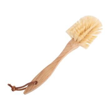 Redecker Spülbürste breit helles Fibre Holzgriff Größe 26,5cm