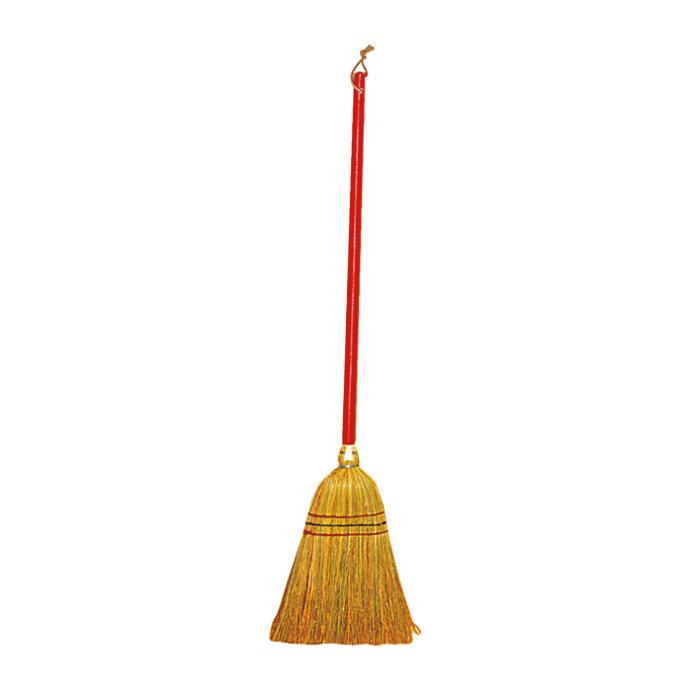 Redecker Kinderreisstrohbesen Holzstiel Reisstroh Kinderspiel  80 cm