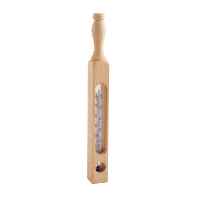 Redecker Badethermometer Bade-Thermometer Badewanne Buchenholz 25 cm