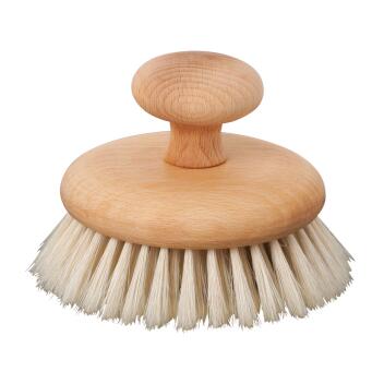 Redecker Massagebürste rund mit Griff