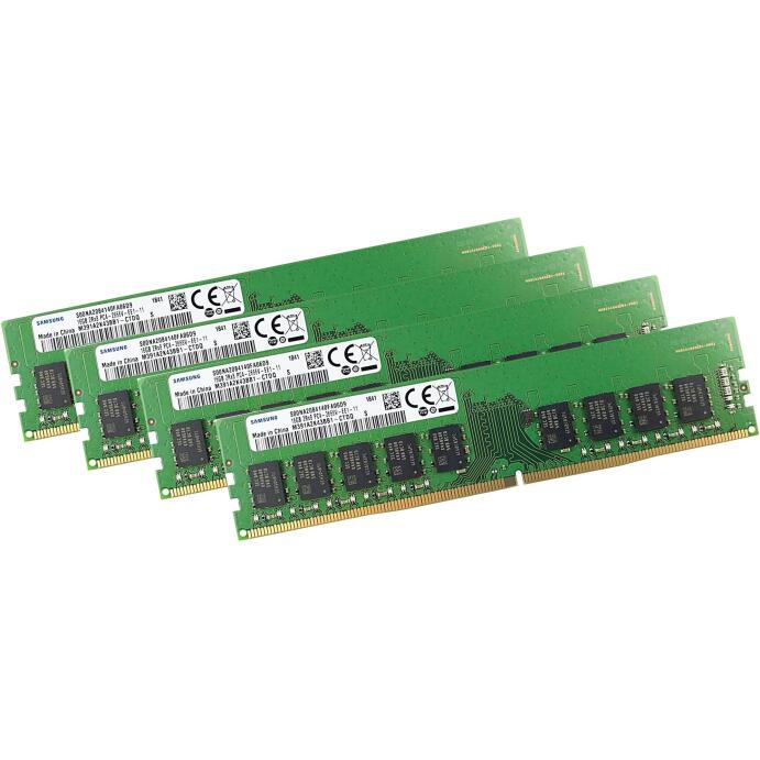 Samsung 64Gb 4x 16Gb Ram Speicher Server Ecc Unb. M391A2K43BB1-CTDQ PC 2666MHz Arbeitsspeicher