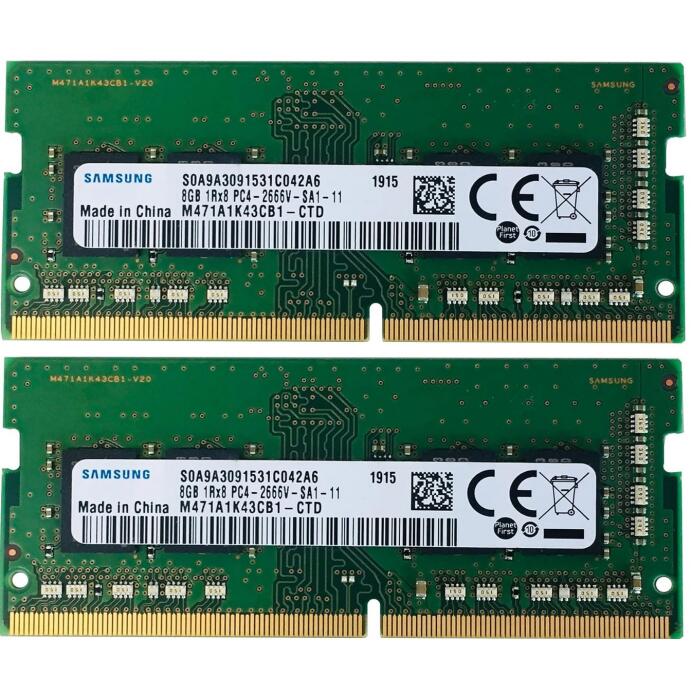 Samsung 16Gb 2x 8Gb Ram Speicher DDR4 M471A1K43CB1-CTD Notebook 260Pin 2666MHz