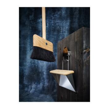 Redecker Rosshaarbesen mit Stiel inkl. Wandhalterung mit Magnet 137cm