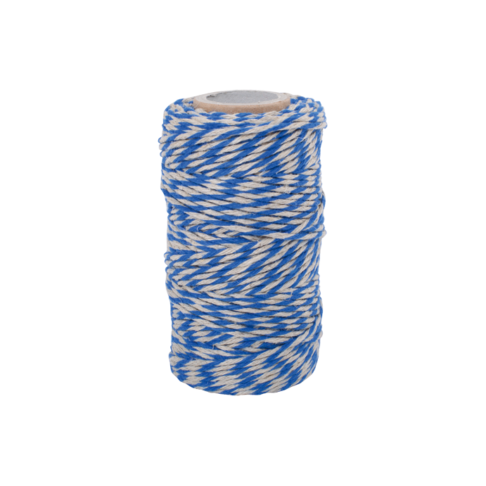 Redecker Flachsgarn für Küche & Basteln blau natur 55m