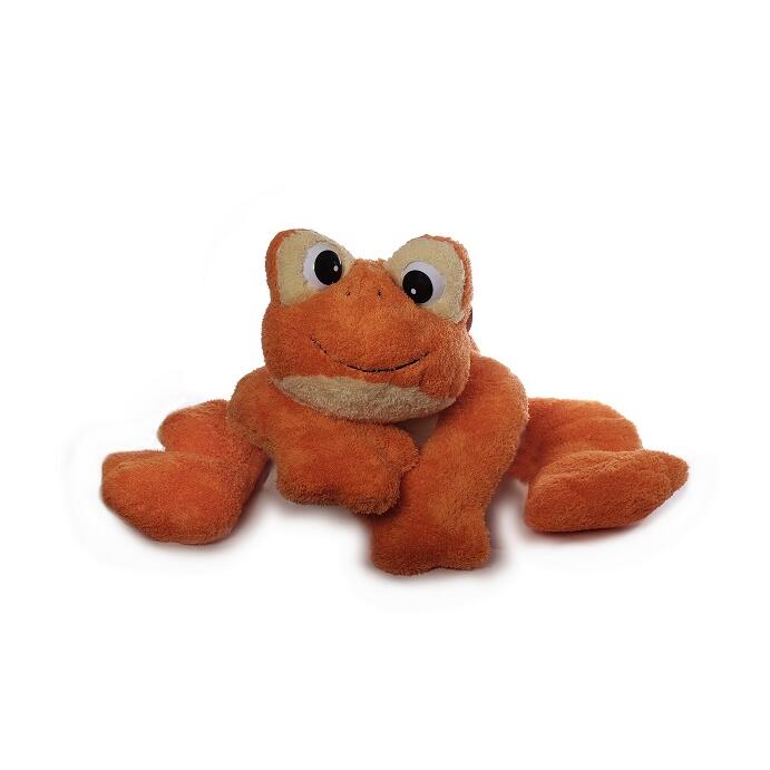 Kuscheltier Schmusetier Stofftier Plüschtier XXL oranger Frosch 97 cm