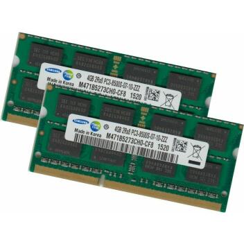 Samsung 8Gb 2x 4Gb Notebook Laptop Speicher DDR3 1066 Mhz...