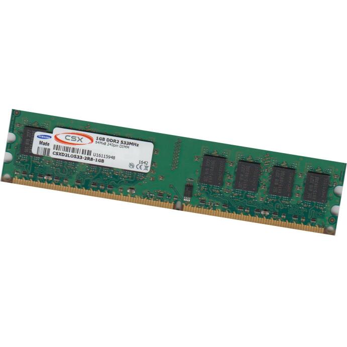 CSX 1GB DDR2 533MHz DIMM Ram Speicher 240Pin für Desktop PC 1,5V PC-4200 PC-533