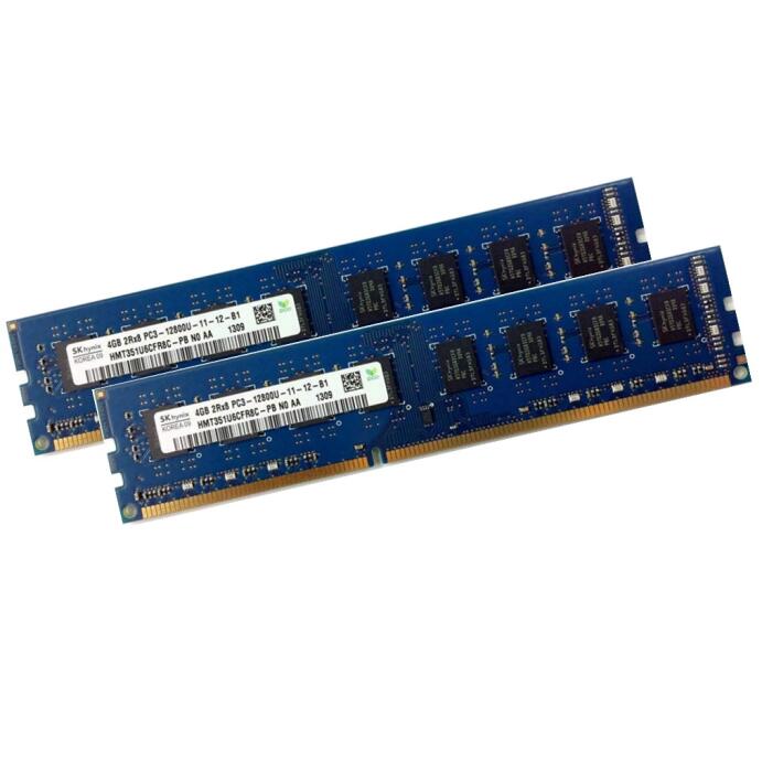 Hynix 8GB 2x 4GB DDR3 1600L MHz DIMM Low Voltage Ram Speicher Desktop PC-12800 240P