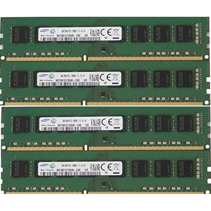 Samsung 32GB 4x 8GB DDR3 1600L MHz DIMM Low Voltage Ram Speicher Desktop 240 Pin