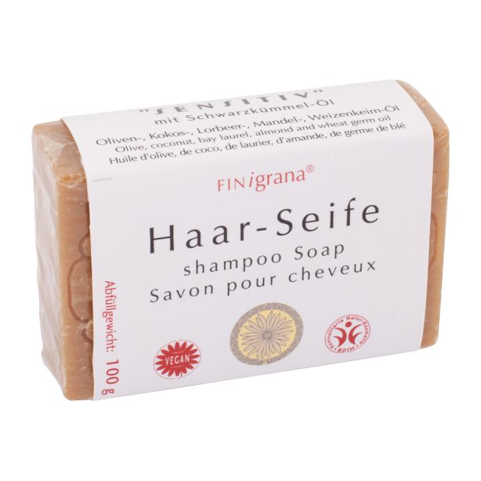 FINigrana Haar-Seife Sensitiv 100g Schwarzkümmelöl Vegan
