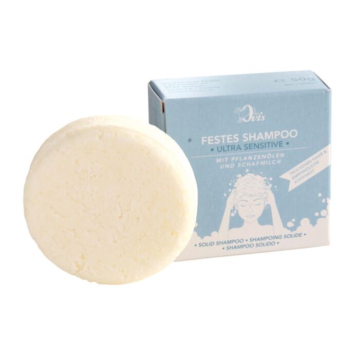Ovis Festes Shampoo Ultra Sensitive Pflanzenöl Schafmilch 50 g