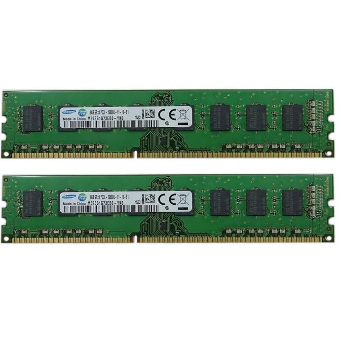 Samsung 16 GB 2x 8GB DDR3 1600 MHz Pc-12600 Ram Speicher-Kit M378B1G73EB0-YK0