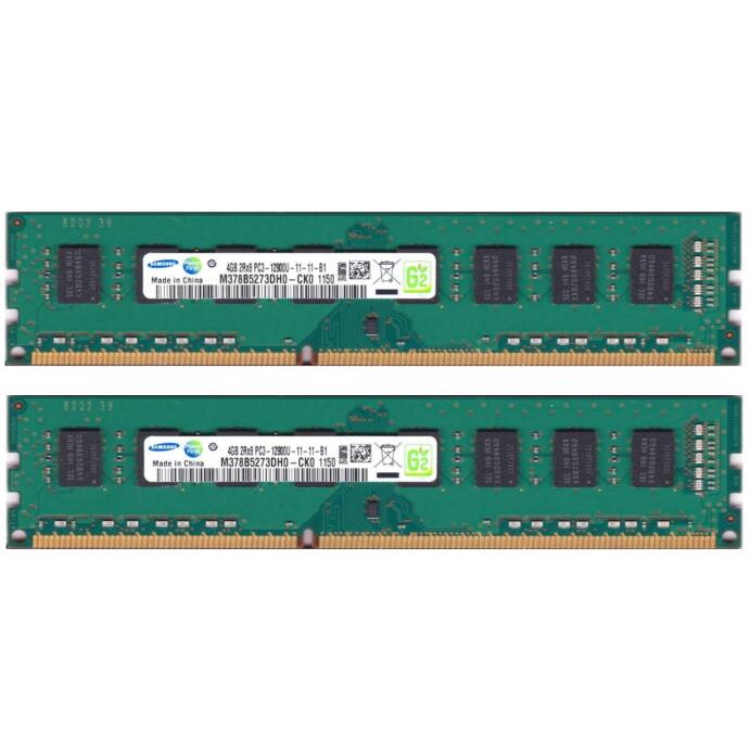 Samsung 8GB 2x 4GB DDR3 1600 MHz Ram Speicher Desktop PC-12800 240Pin DDR3 12800