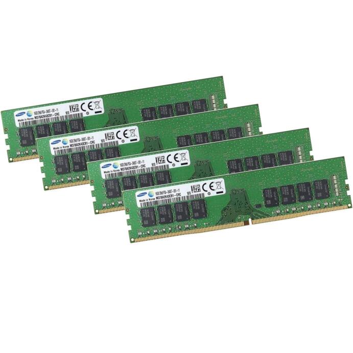 Samsung 64GB 4x 16GB DDR4 DIMM 2400MHz Ram Speicher M37BA2K43BB1-CRC PC-19200