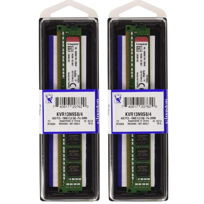 8GB 2x 4Gb DDR3 1333MHz Ram Speicher KVR13N9S8/4 DDR3 240Pin Kingston Original