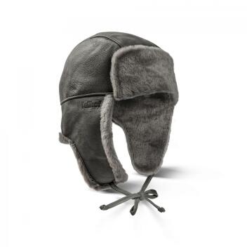 Lammfell-Mütze Leder-Haube Größe 52/62...