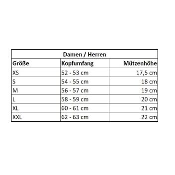 Lammfell-Mütze Leder-Haube Größe 52/62...