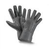 Fellhof Finger-Handschuhe Nappalan-Leder Premium 6,5-8 grau Damen