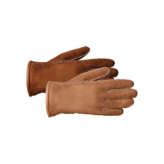 Lammfell-Finger-Handschuhe Leder 6-10 braun Classic