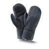 Fellhof Fäustlinge Handschuh Lammfell Leder 6-11 nachtblau Trend Unisex
