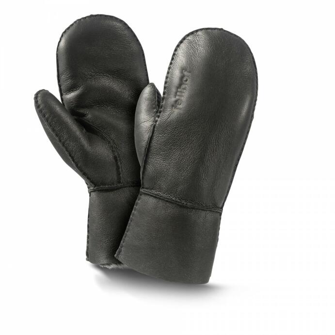 Fellhof Fäustlinge Handschuhe Nappalan-Leder Trend 6-11 schwarz Unisex