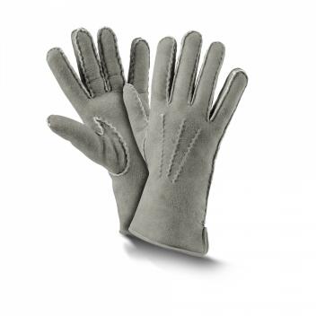 Fellhof Fingerhandschuhe Leder-Handschuh 8,5-10,5 grau...