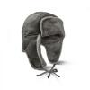 Lammfell-Mütze Leder-Haube Größe 58 grau Yukon Damen und Herren