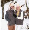 Wollweste Lammwolle Winterweste ärmellos Größe S braun Unisex