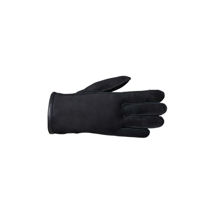 Lammfell-Finger-Handschuhe Leder 6 schwarz Classic