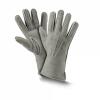 Fellhof Fingerhandschuhe Leder-Handschuh 7 grau Premium Damen