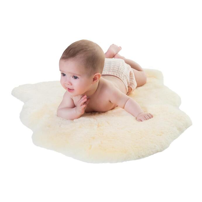 Lammfell Baby-Lammfell geschoren 80-90 cm OEKO-TEX® Naturprodukt
