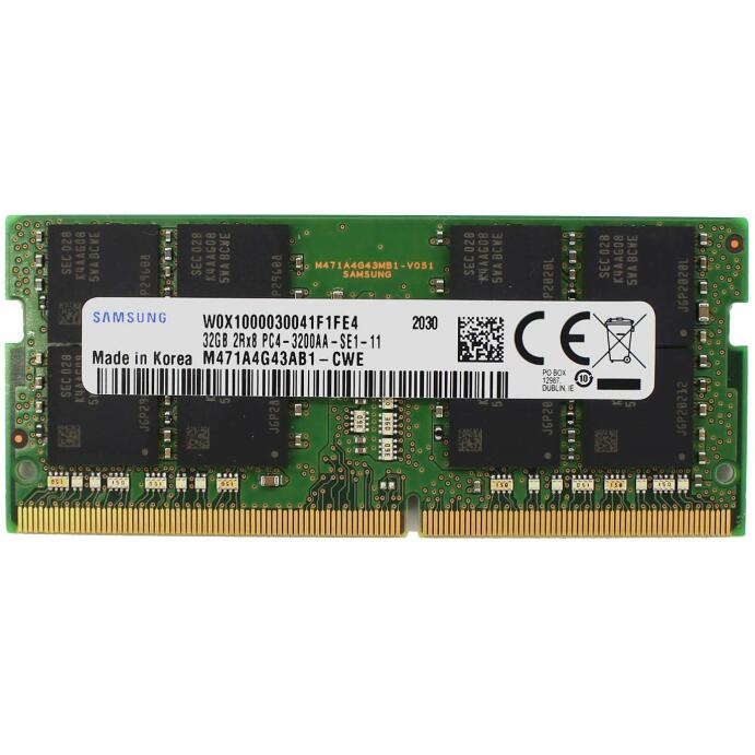 Samsung 32 Gb RAM Speicher 3200MHz DDR4 Notebook 260Pin PC4 M471A4G43AB1-CWE