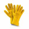 Fellhof Fingerhandschuhe Leder-Handschuh 8 gelb Premium Damen