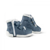 Lammfell Baby-Sneaker Winter-Schuh 17/18 blau Reiß- Klettverschluss