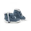 Lammfell Baby-Sneaker Winter-Schuh 21/22 blau Reiß- Klettverschluss