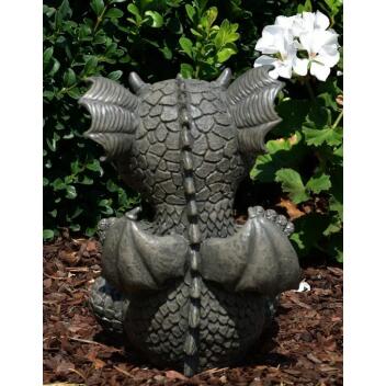 Gartendrache Gigl Gartenfigur Drachenfigur handbemalt Deko Geschenkidee
