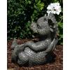 Gartendrache Gigl Gartenfigur Drachenfigur handbemalt Deko Geschenkidee