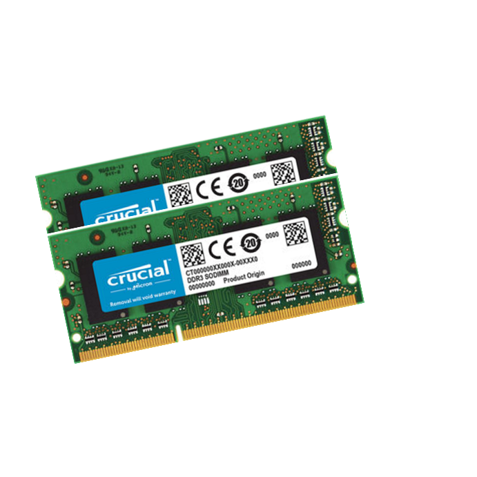 8GB 2x 4GB DDR3 Crucial Ram Speicher 1066Mhz 1067 Mhz MacBook Pro 5,2 5,3 2009